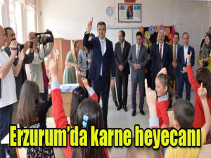 Erzurumda karne heyecanı