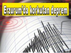 Erzurumda korkutan deprem
