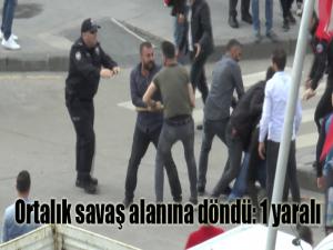 Erzurumda ortalık savaş alanında döndü