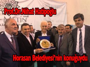 Erzurumda Prof. Dr. Nihat Hatipoğlu izdihamı