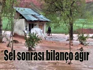 Erzurumda sel felaketinin bilançosu ağır oldu