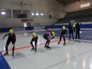 Erzurum'da Short Track Federasyon Kupası heyecanı
