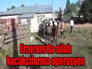 Erzurumda silah kaçakçılarına operasyon