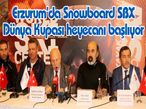Erzurumda Snowboard SBX Dünya Kupası heyecanı başlıyor