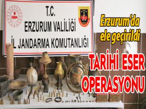 Erzurumda tarihi eser operasyonu