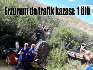 Erzurumda trafik kazası: 1 ölü