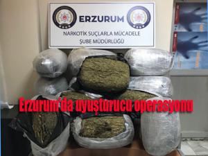  Erzurumda uyuşturucu operasyonu
