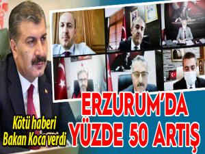 Erzurum'da yüzde 50 artış