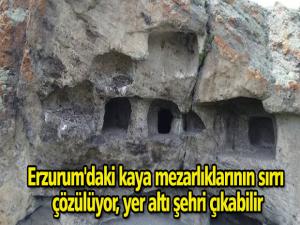 Erzurum'daki kaya mezarlıklarının sırrı çözülüyor, yer altı şehri çıkabilir