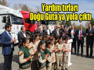 Erzurumdan Doğu Gutaya 5 tır insani yardım