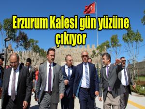 Erzurum Kalesi gün yüzüne çıkıyor