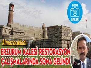 Erzurum Kalesi restorasyon çalışmalarında sona gelindi