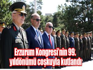 Erzurum Kongresinin 99. yıldönümü coşkuyla kutlandı