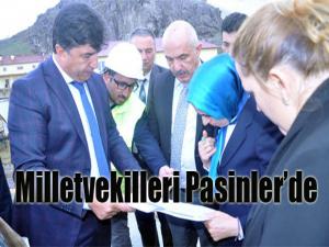 Erzurum milletvekilleri Pasinlerde yatırımları inceledi