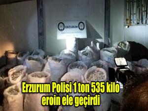 Erzurum Polisi 1 ton 535 kilo eroin ele geçirdi