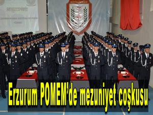 Erzurum POMEMde mezuniyet coşkusu