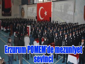 Erzurum POMEMde mezuniyet sevinci