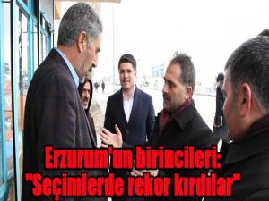 Erzurum'un birincileri: 