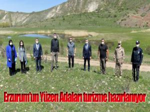 Erzurum'un Yüzen Adaları turizme hazırlanıyor