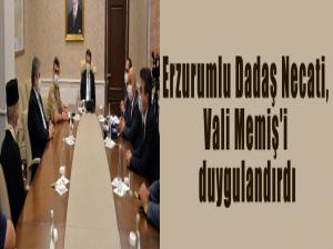 Erzurumlu Dadaş Necati, Vali Memiş'i duygulandırdı