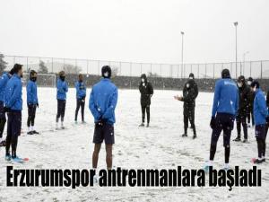 Erzurumspor antrenmanlara başladı