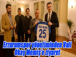 Erzurumspor yönetiminden Vali Okay Memişe ziyaret