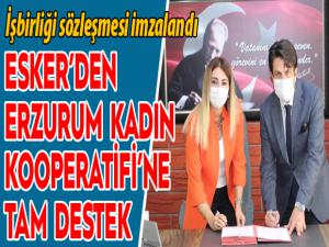 ESKERden Erzurum Kadın Kooperatifine tam destek