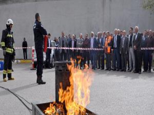 Eski'de yangın tatbikatı yapıldı