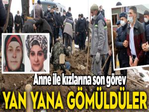 Eski eşi tarafından öldürülen anne ve kızları son yolculuğuna uğurlandı