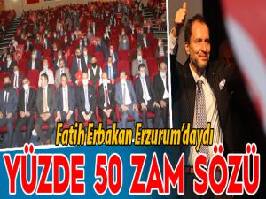 Fatih Erbakan Erzurumda konuştu