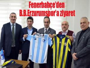 Fenerbahçe Kulübü Asbaşkanı Şekip Mosturoğlu, Büyükşehir Belediye Erzurumspor Kulübü Başkanı Mevlüt Doğanı ziyaret etti. 