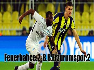 Fenerbahçe, Spor Toto Süper Lig'in 16. haftasında Erzurumspor ile karşı karşıya geldi. 