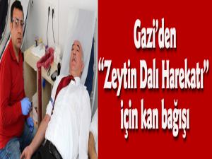 Gaziden Zeytin Dalı Harekatı için kan bağışı