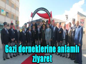 Gazi derneklerine anlamlı ziyaret