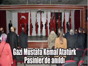 Gazi Mustafa Kemal Atatürk Pasinler'de anıldı
