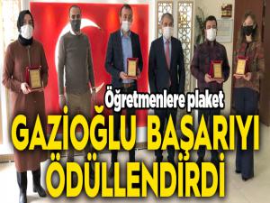 Gazioğlu başarıyı ödüllendirdi