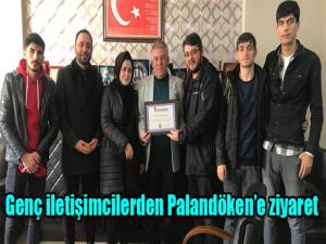 Genç iletişimcilerden Palandökene ziyaret