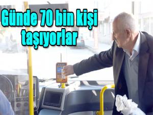 Günde 70 bin kişi taşıyorlar