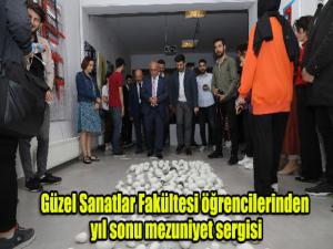 Güzel Sanatlar Fakültesi öğrencilerinden yıl sonu mezuniyet sergisi