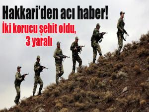  Hakkari'den acı haber.ŞEMDİNLİ'DE HAİN TUZAK: 2 KORUCU ŞEHİT OLDU, 3 YARALI