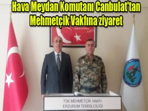 Hava Meydan Komutanı Canbulat'tan Mehmetçik Vakfına ziyaret