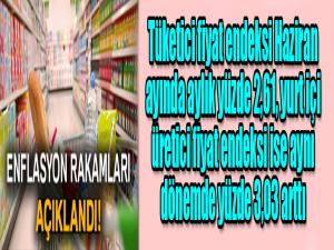 Haziran ayı enflasyon rakamları açıklandı! 3 Haziran 2018