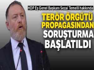 HDP Eş Genel Başkanı Temelli'ye 'örgüt propagandasından' soruşturma