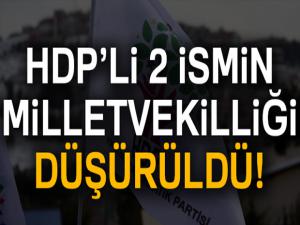 HDP'li Baydemir ile Selma Irmak'ın milletvekilliği düşürüldü