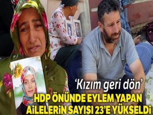 HDP önünde eylem yapan ailelerin sayısı 9'uncu günde 23'e yükseldi