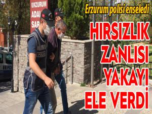 Hırsız zanlısı yakayı ele verdi