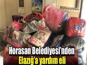 Horasan Belediyesinden Elazığa yardım eli