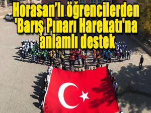 Horasanlı öğrencilerden 'Barış Pınarı Harekatı'na anlamlı destek