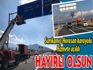 Horasan-Sarıkamış karayolu hizmete açıldı