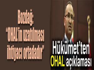 Hükümetten OHAL açıklaması